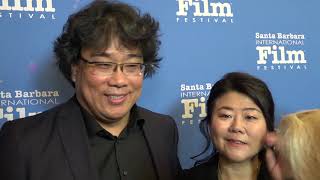 SBIFF 2020  Bong Joon Ho amp Lee Jungeun Interviews [upl. by Nesaj]