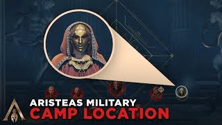 How to Find Aristeas Military Camp in Makedonia Clue Location  Assassins Creed Odyssey [upl. by Auqeenahs]