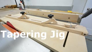 Shop built  Table saw Tapering jig [upl. by Azilanna]