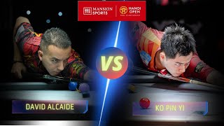 DAVID ALCAIDE VS KO PIN YI  LAST16  2024 HANOI OPEN billiards 9ballpool [upl. by Einnal]