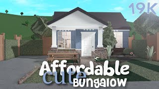 Cute Affordable 19k Bungalow Home  Bloxburg Build [upl. by Siekram]