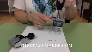 How to Use a Band Stamp Adjustable Alpha Numeric Bands [upl. by Sapphera]