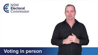 Auslan – Voting in person at the 2021 NSW Local Government elections [upl. by Akapol452]