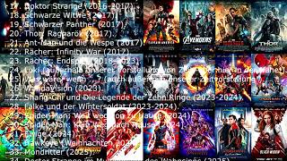 Wie man die Marvel Filme der Reihe nach ansieht – chronologische Reihenfolge [upl. by Halli359]