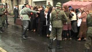 Polish city stages chilling holocaust reenactment [upl. by Aniham]