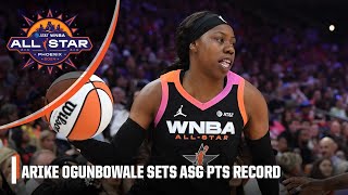 ALLSTAR GAME HISTORY 👏 Arike Ogunbowales 34 PTS sets scoring record 🏀  2024 WNBA AllStar Game [upl. by Evadnee]