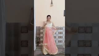 Lehenga dupatta styles style 3dupattastyling lehenga dupattadraping ytshorts [upl. by Skilken118]