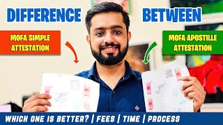 MOFA Apostille Attestation vs Simple MOFA Attestation Process  Latest MOFA Online Courier Method [upl. by Namajneb]