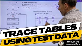 Trace Tables using Test Data with Flowchart Algorithms  StepbyStep Lesson from the Classroom [upl. by Esnofla906]