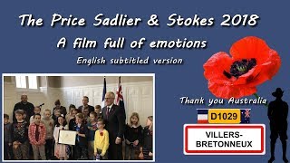 Anzac Day Sadlier amp Stokes Prize Film of pupils of CM1 Victoria School Villers Bretonneux [upl. by Oruasi]