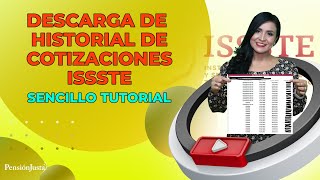 Descargue su historial de cotizaciones ISSSTE de manera sencilla [upl. by Enorej]