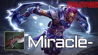 Miracle 9k BASHLORD Rampage AntiMage Gameplay Dota 2 [upl. by Aerised]