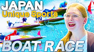 First experience of the excitement of BOAT RACE🇯🇵 a sport unique to Japan [upl. by Suhsoj738]