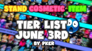 YBA Full Tier List  June 3rd 2024 [upl. by Anaitak387]