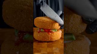 Chis burger 🍔🍔 food zachchoi mukbang cooking recipe burger eating [upl. by Beeck]