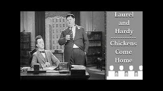 Laurel And Hardy  Chickens Come Home 1931 [upl. by Ayitahs]