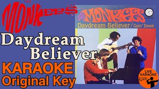 the Monkees  Daydream Believer Original key karaoke [upl. by Hullda283]