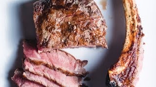 Best Steak Rib Eye in a Cast Iron Pan  SAM THE COOKING GUY [upl. by Esra]