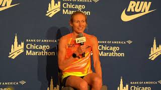 Susanna Sullivan PRs At Chicago Marathon 2024 As Top American Woman [upl. by Tavi327]