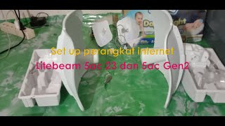 How to setup and configuration ubiquiti litebeam 5ac 23 dan 5ac gen2 [upl. by Hanway]