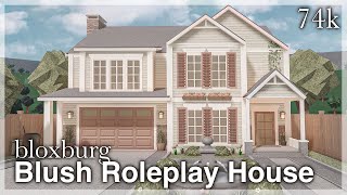 Bloxburg  Blush Roleplay House Speedbuild exterior [upl. by Aerbas941]