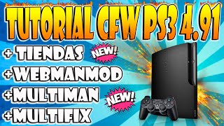 Tutorial Instalar CFW en PS3 491  Tiendas Multiman WebMAN  FIX Mltitiendas  el más Fácil de YT [upl. by Bernadette]