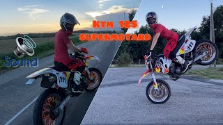 Test 125 ktm supermotard 💨 [upl. by Eelirak]