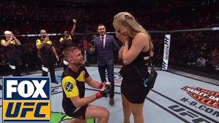 Alexander Gustafsson proposes to girlfriend after his KO win over Glover Teixeira  UFC FIGHT NIGHT [upl. by Nnilsia]