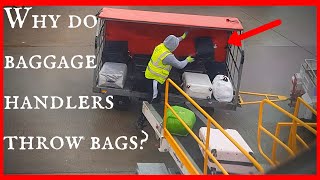 How does luggage get on a plane and Why do luggage handlers throw bags [upl. by Alcine158]