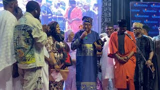 ODUNLADE ADEKOLA HONORS JIDE KOSOKO WITH LEGENDARY AWARD AT OAFP AWARDS IN ABEOKUTA [upl. by Cram]