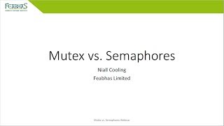 Mutex vs Semaphores [upl. by Nireves]