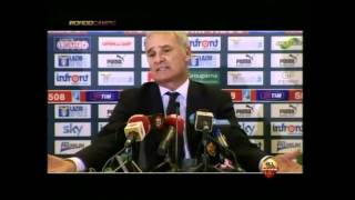 lazio  Roma 02 Ranieri in conferenza stampa  Non attaccatevi al fumo della pipa [upl. by Astred101]