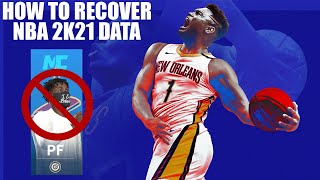 HOW TO RECOVER A DELETED MYPLAYER IN NBA 2K21 NEXT GEN FIX UNABLE TO SYNCHRONIZE USER PROFILE 2K21 [upl. by Wandie886]