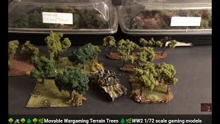 🌳🚜🌿 Movable Wargaming Terrain Orchard Trees 🌲🌿WW2 172 scale gaming models Nimrod tank diorama 🌱🚜🌳 [upl. by Annaegroeg]