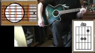 Against All Odds  Phil Collins  Acoustic Guitar Lesson detune by 2 frets [upl. by Kathryn321]