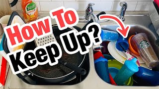 How to Keep Up with Dishes  7 Tips on How to Stay on Top of Dishes  How to Wash Dishes Faster [upl. by Ahsiken]