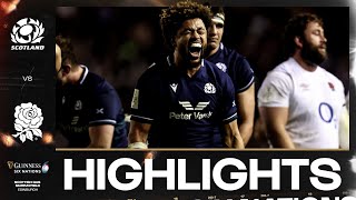 HIGHLIGHTS  🏴󠁧󠁢󠁳󠁣󠁴󠁿 SCOTLAND V ENGLAND 🏴󠁧󠁢󠁥󠁮󠁧󠁿  2024 GUINNESS MENS SIX NATIONS RUGBY [upl. by Yllop147]