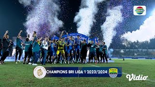 The Champion Selamat Persib Bandung Keluar sebagai quotJuaraquot  Championship BRI Liga 1 202324 [upl. by Asamot]