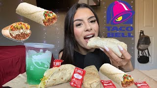 Asmr Tacobell Mukbang eating sounds🌮🌯🛎️ [upl. by Talanian]