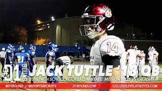 Jack Tuttle 18 QB Highlights Offers from LSU Nebraska ASU Wisconsin Mizzou [upl. by Ades]