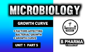 Bacterial Growth Curve  Physical Parameters For Bacterial Growth  Microbiology  B Pharma 3rd Sem [upl. by Ettenyar905]