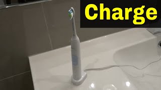 How To Charge Philips Sonicare Electric ToothbrushEasy Tutorial [upl. by Anahsat]