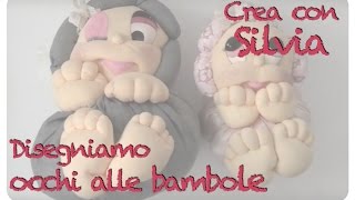 Cucito creativo  Tutorial su come disegnare gli occhi a bambole e creazioni [upl. by Iddet]