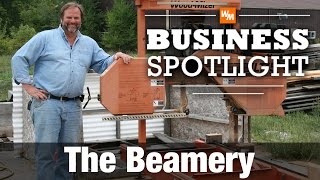 Portable Sawmill Business in Helmsburg  WoodMizer [upl. by Livvyy]