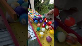 Healing rain gutter billiard ball marble run asmrasmr [upl. by Plate]