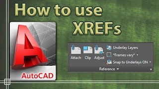 Autocad 2019  XREFs External References [upl. by Thackeray]