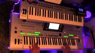 abba  gime gime gime COVER played on Tyros 3 with organ sounds [upl. by Nilra]