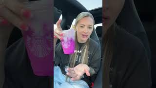 Trying Starbucks x Wicked Collab Drinks 🧪🧙‍♀️☕️ starbucks foodreview foodcritic food foodie [upl. by Ramedlab]