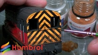 Humbrol  Weathering Powder  Class 08 Diesel Hornby Railroad [upl. by Esbenshade967]