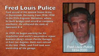 OBITUARY NOTICE Fred Pulice [upl. by Nerej]